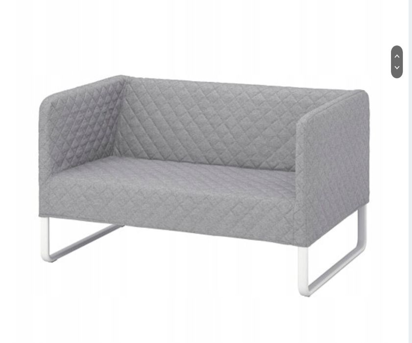 IKEA KNOPPARP Sofa 2-osobowa, Knisa jasnoszary