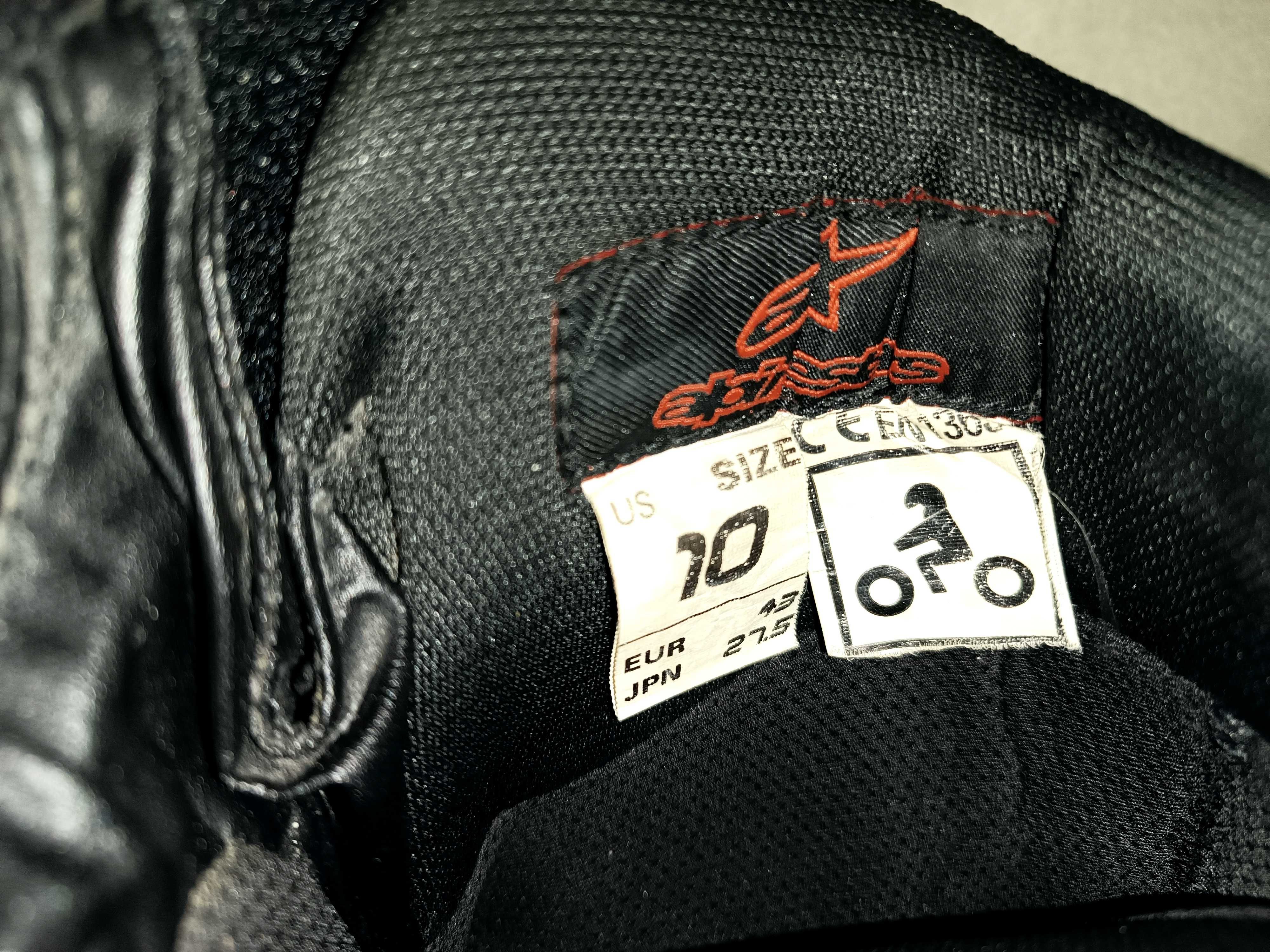 Мото ботинки Alpinestars Waterproof Италия кожаные мотоботинки 43 р