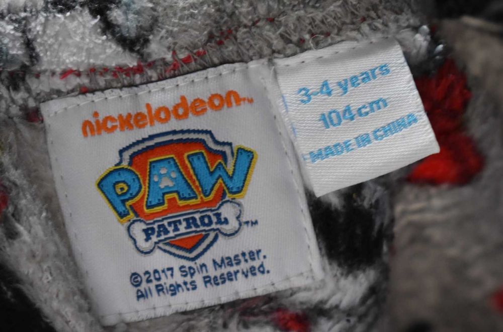 Spodnie piżama 98 104 polarowe Psi Patrol ciepłe pluszowe długie zimow