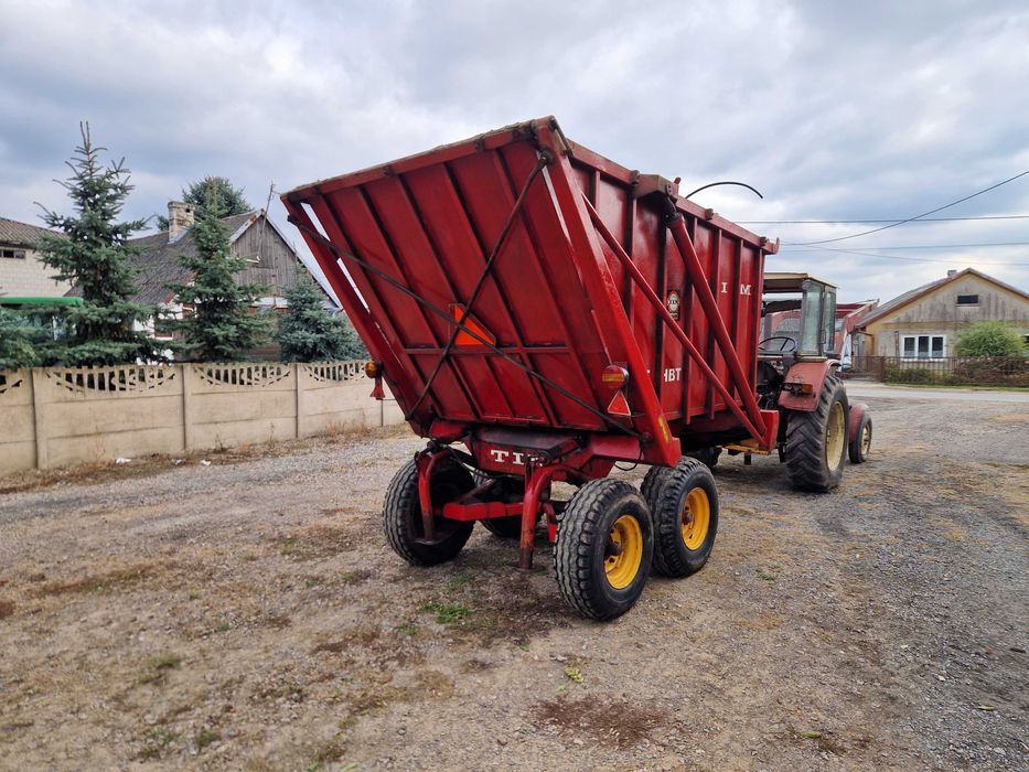 Przyczepa przeladowcza wysokiego wywrotu tandem TIM 6 T wywrotka