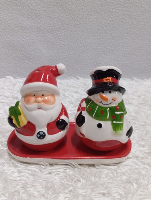 Świąteczna solniczka i pieprzniczka