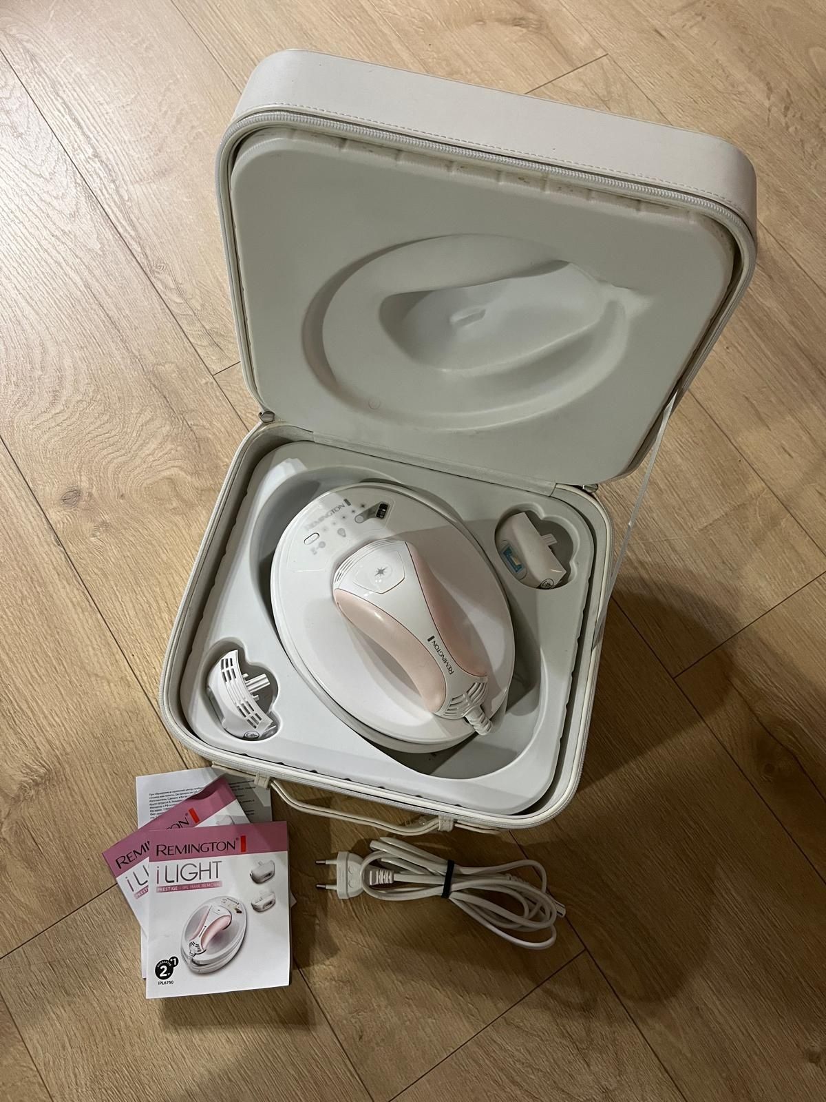 Depilator laserowy Remington IPL 6750 I-Light nowy zestaw nakladki