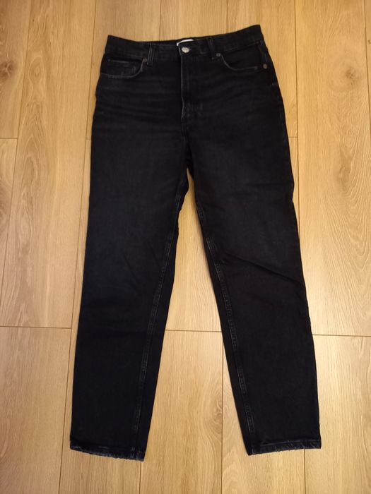 Jeansy czarne ze stretchem 38