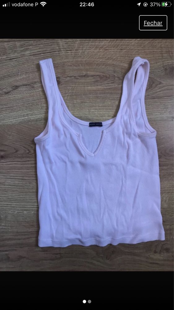 Top de alças brandy melville