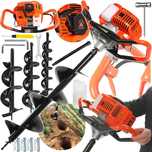 Świder spalinowy wiertnica glebowa DEMON + 10/15/20cm + 50cm