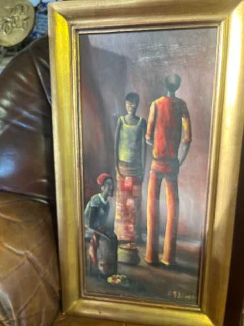 Pintura de decoração de parede tons quentes e terrosos