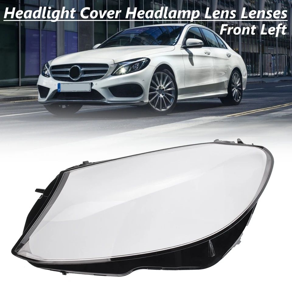 Vidro capa lente farol ótica mercedes classe C w205 de 2014 a 2019