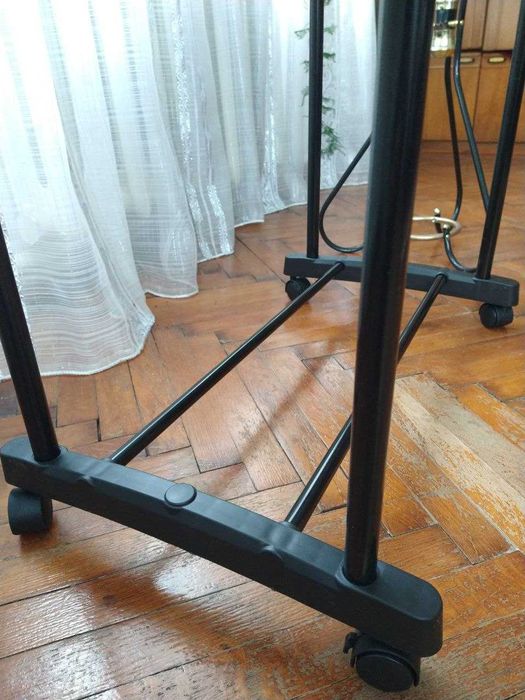 Стійка вішалка телескопічна для одягу та взуття 140 см нова