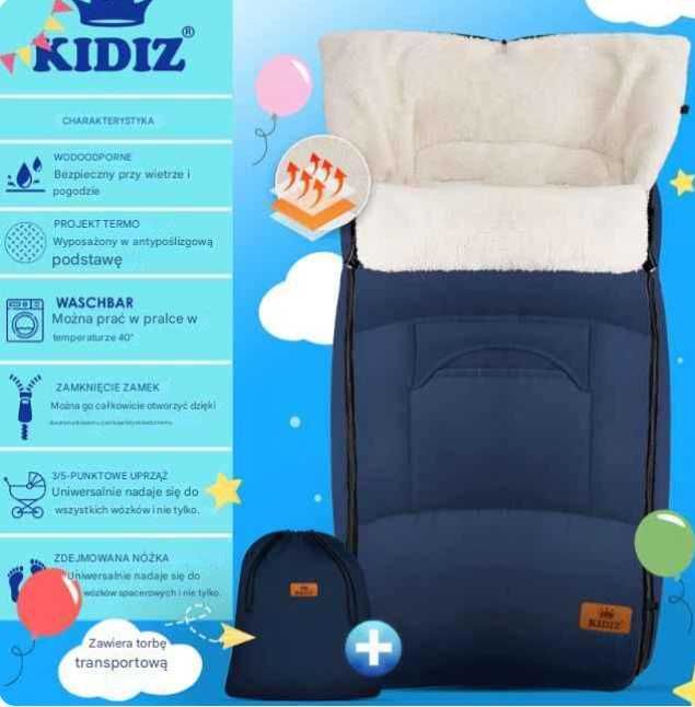 Śpiworek do wózka spacerówki śpiworek zimowy różne kolory
