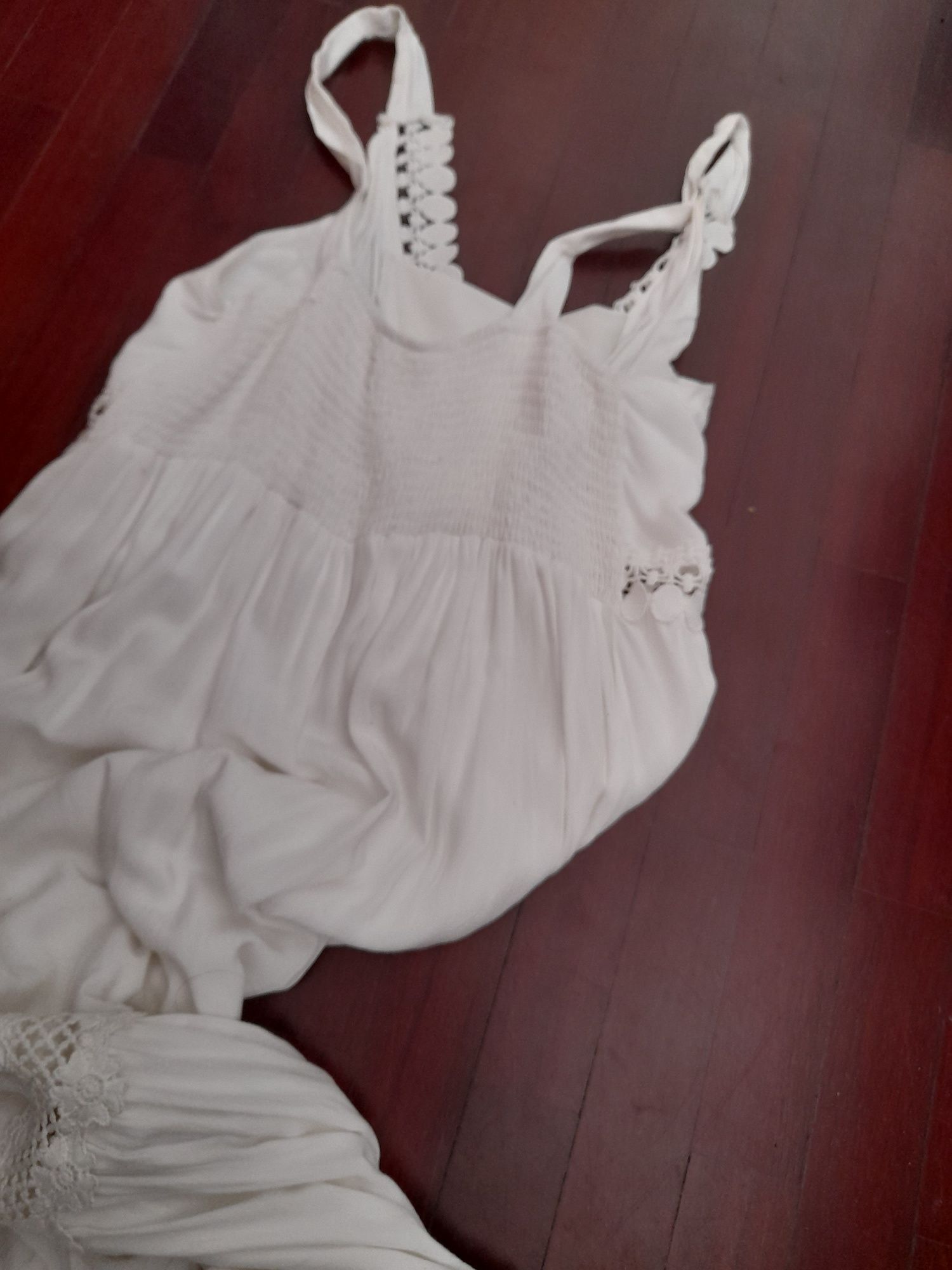 Vestido branco comprido