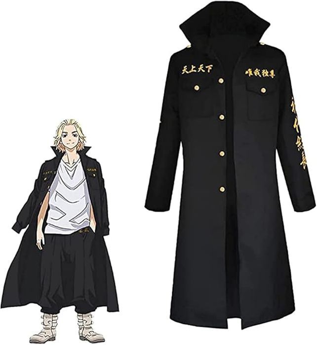 Kurtka Tokyo Revengers Manjiro Sano cosplay czarna Mikey Rozmiar L
