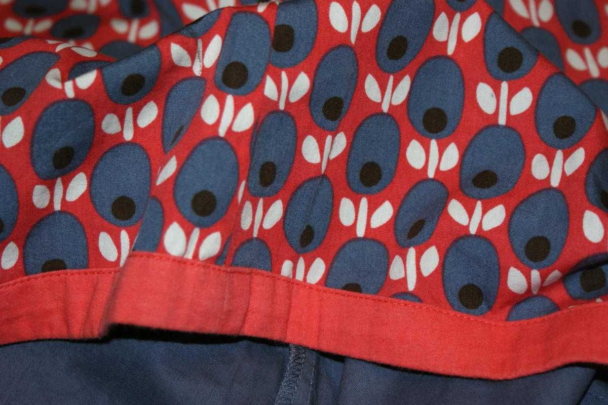 Boden vintage spódnica lato trapezowa casual eco bawełna 42