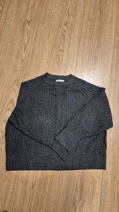 Ciemnoszary sweter L Pull&Bear