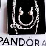 Naszyjnik łańcuszek  Pandora moments półkoło na charms 925 srebro nowy