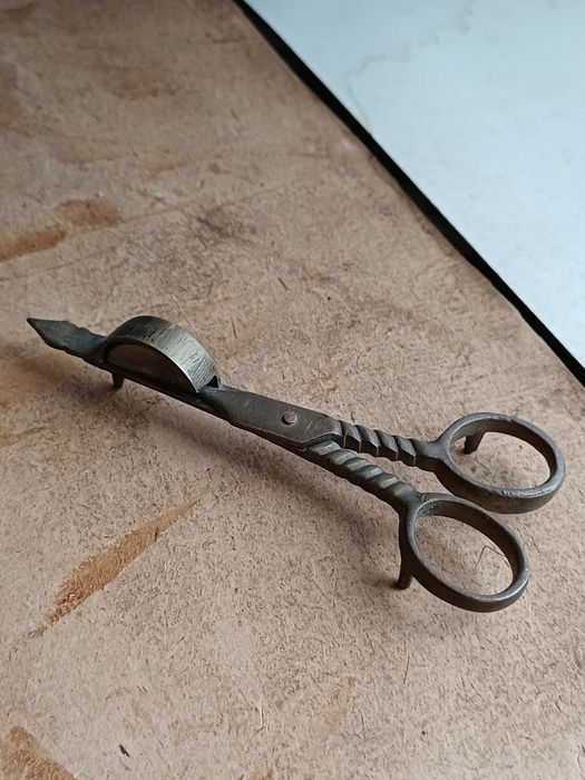 Gasidło do świec nożyczki do knotów vintage