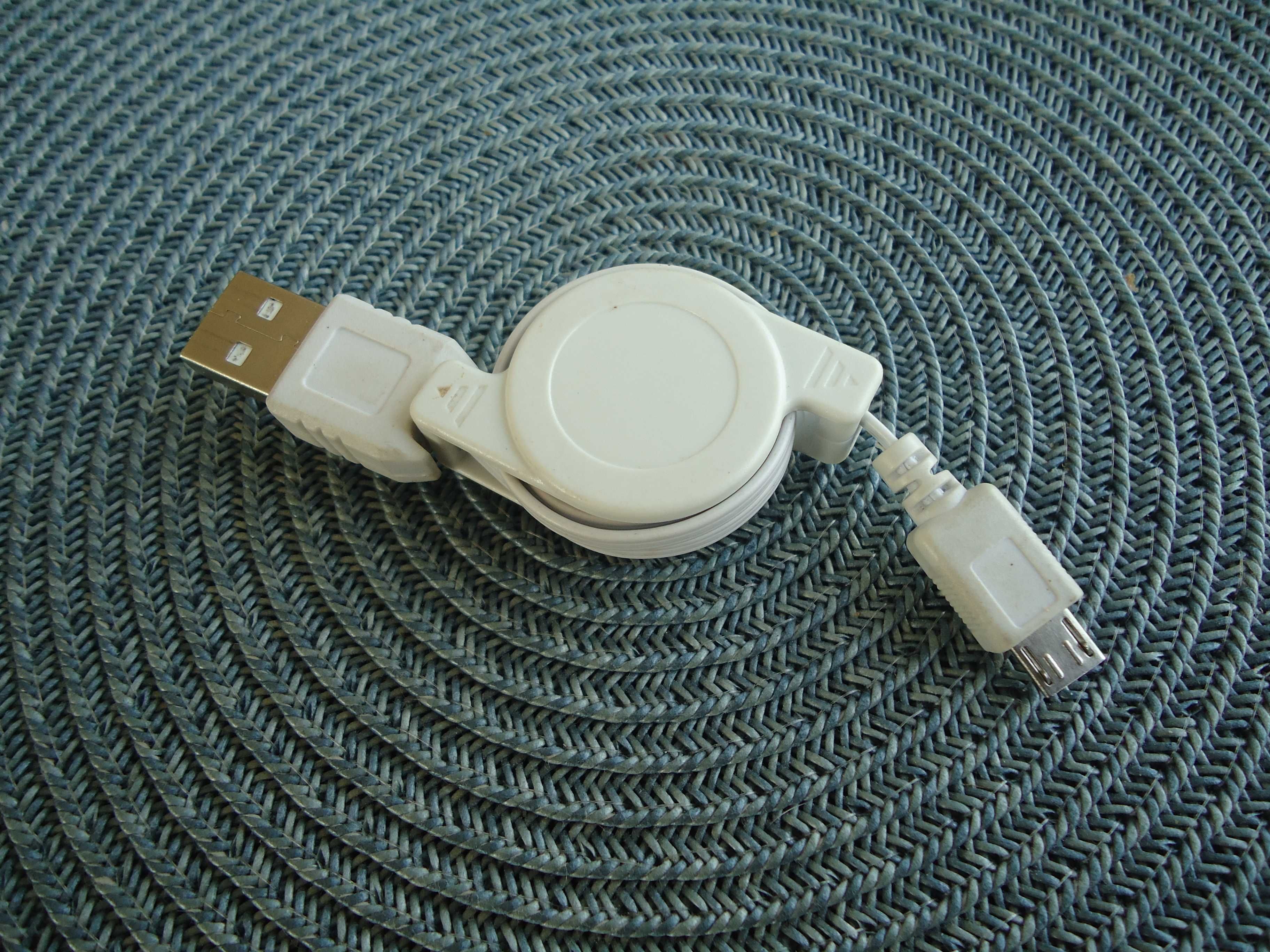 zwijany kabel USB 2.0, wtyk A - micro USB B tzw stary typ