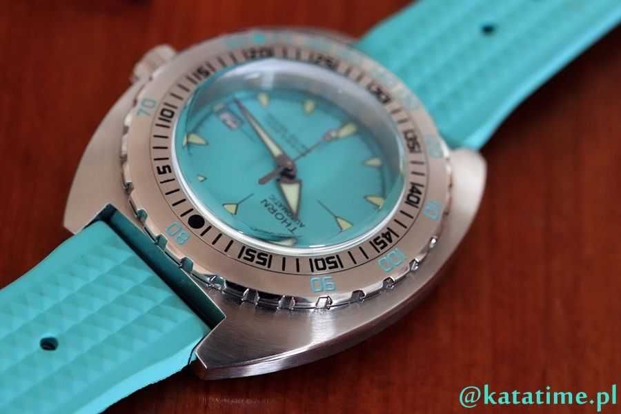 Męski zegarek THORN SUB 200T automatyczny w super kolorze! NOWY