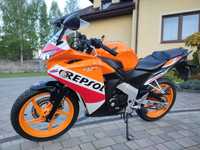 Honda CBR 125 JC50 2015 rok! REPSOL! Rej.PL! Bezwypadek, 100% oryginał! Dowóz!