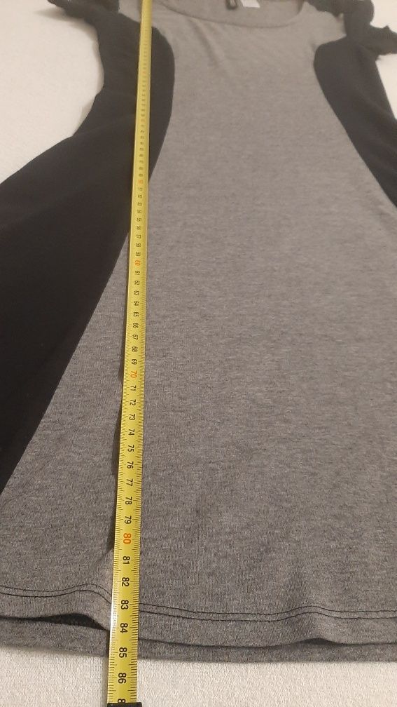 Sukienka letnia H&M szara + czarna XS
