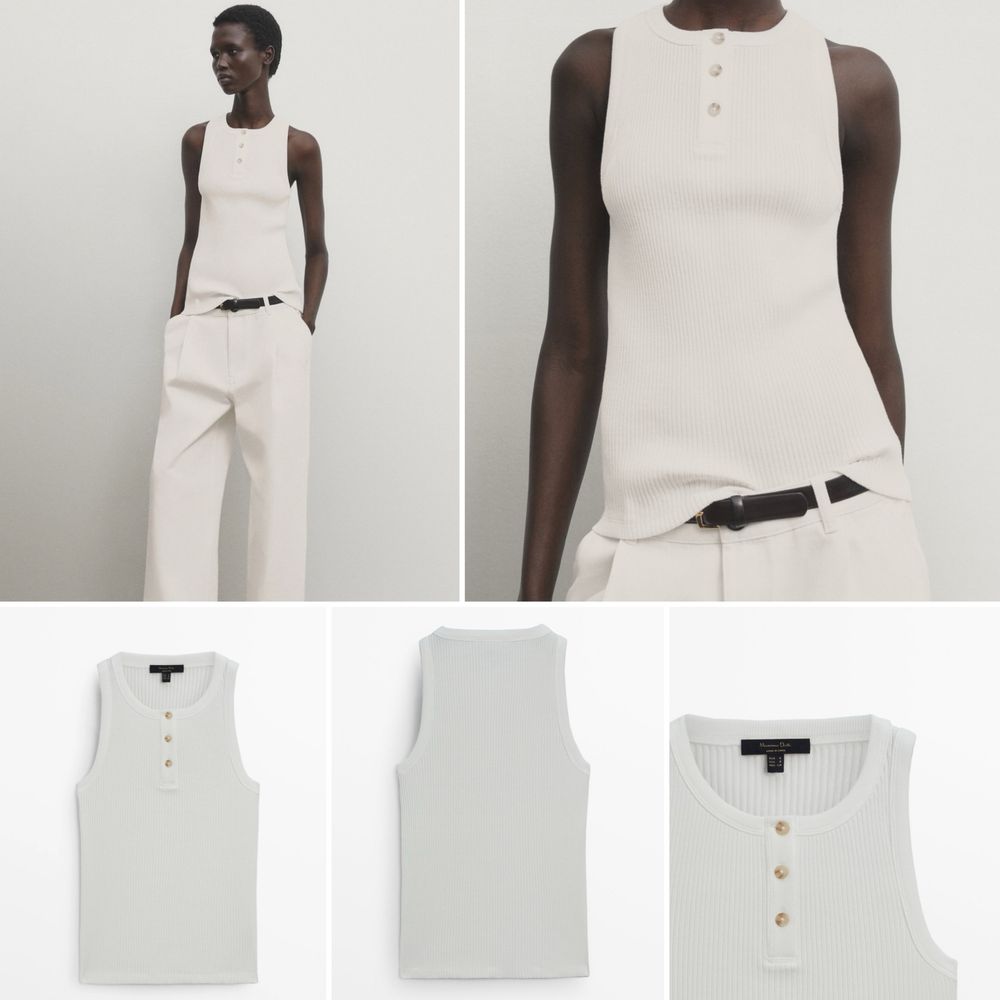 Майка разные хлопок  Massimo Dutti