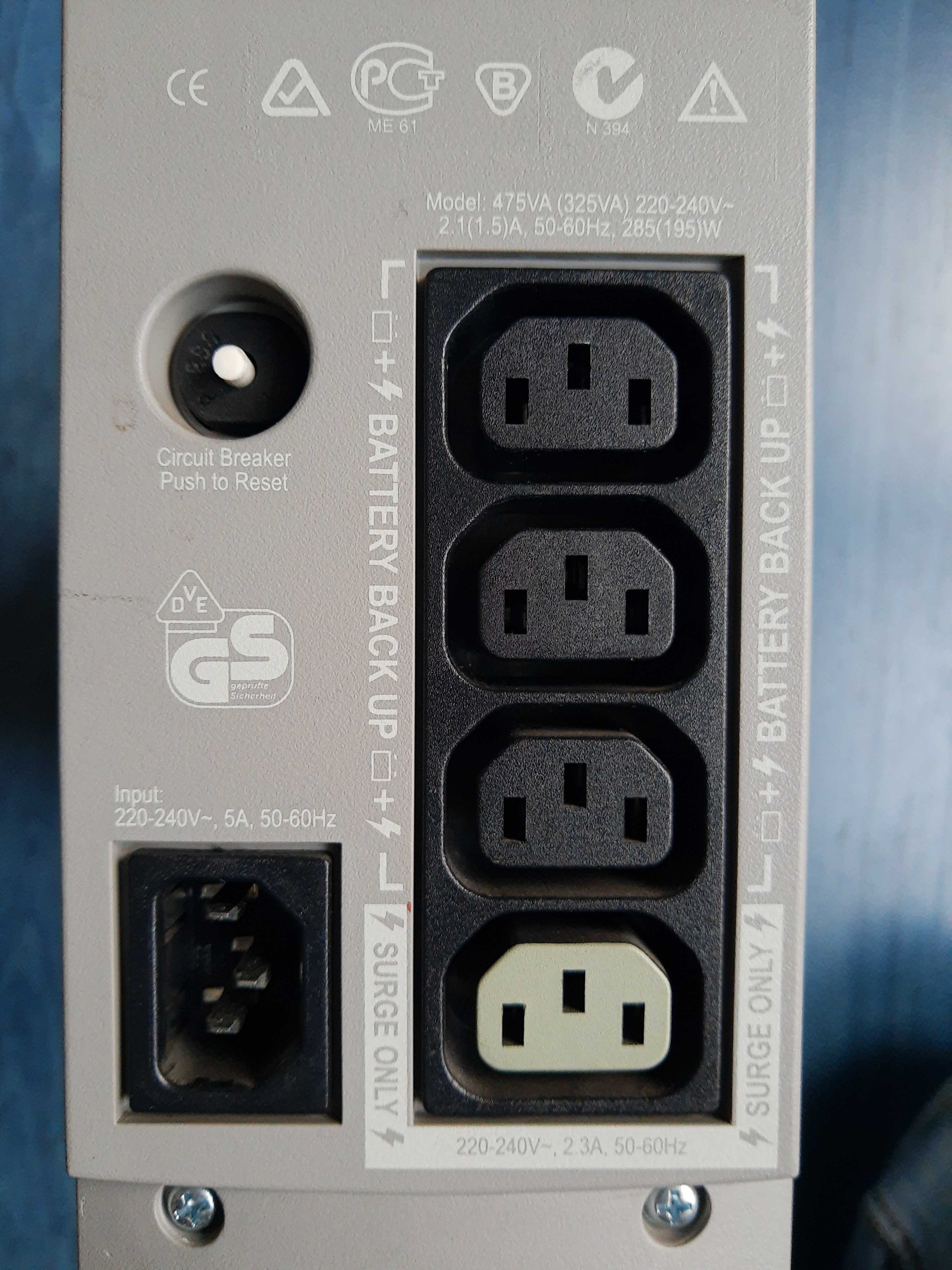 APC Back-Ups CS 325 zasilacz awaryjny