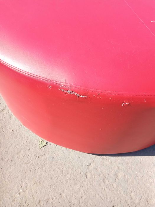 Пуф 1000*400 мм, б/в, з дерева, фанери та шкірозамінника