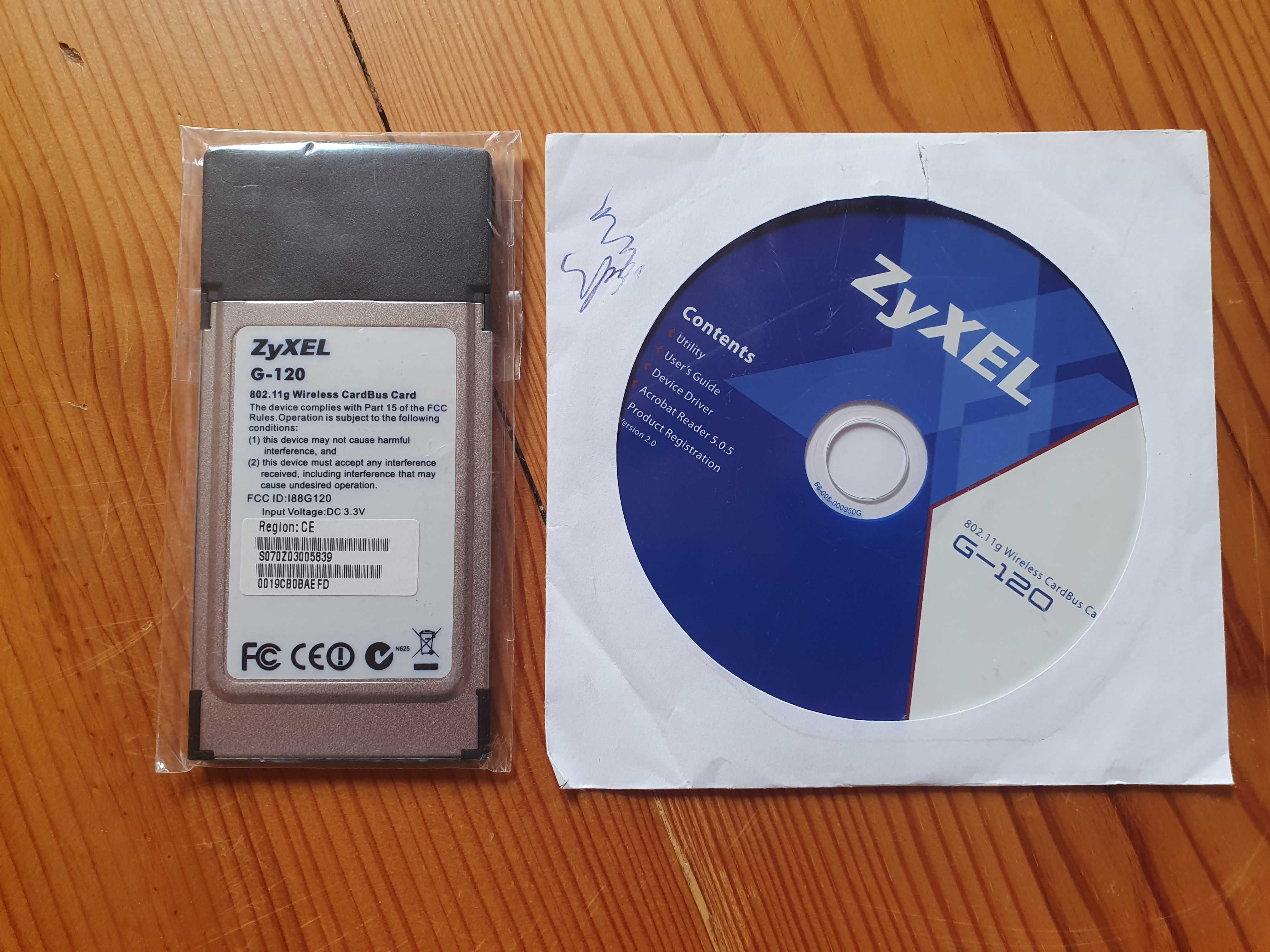 ZyXEL 802.11a/b/g Wireless CardBus Card laptop/desktop