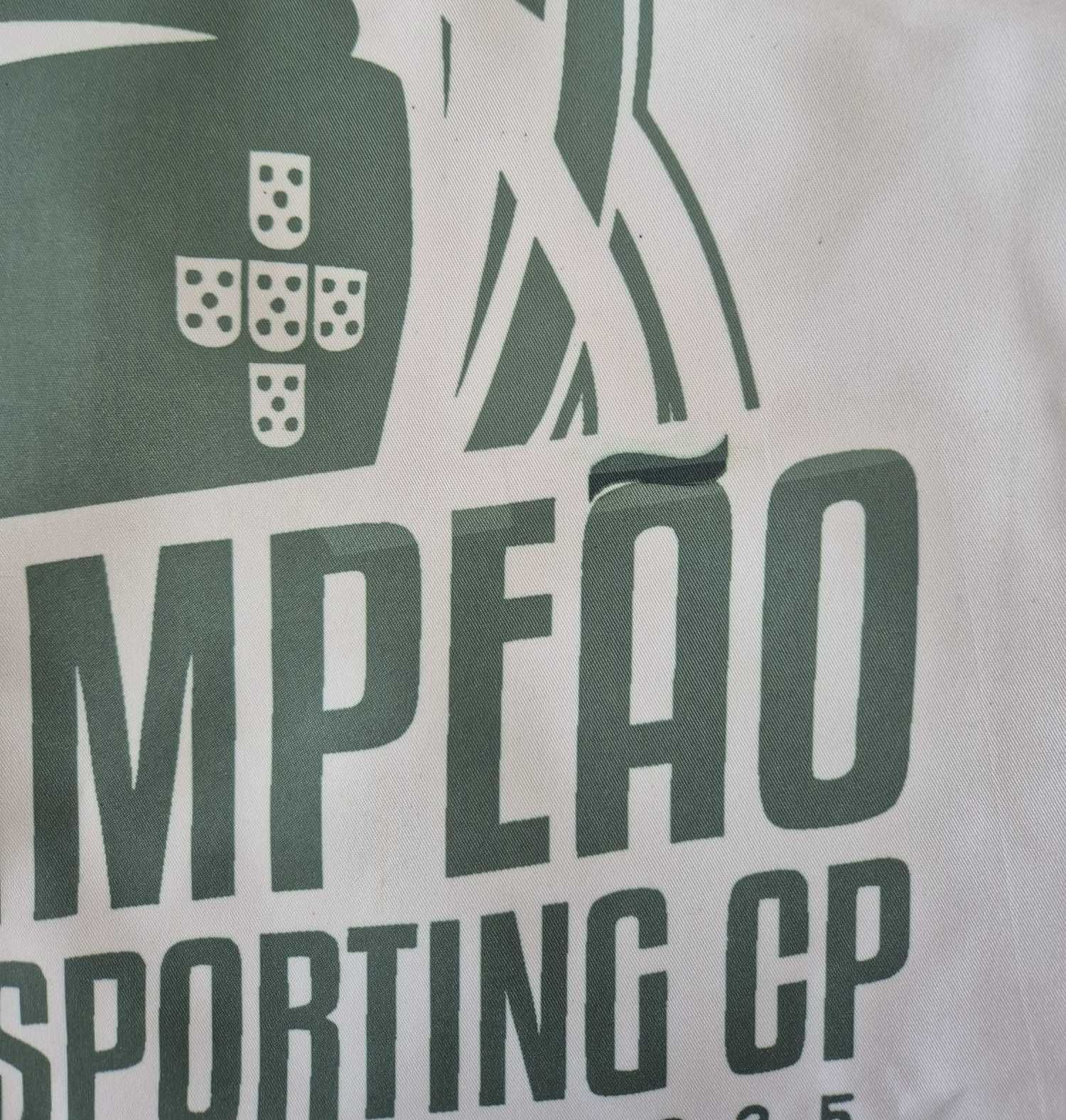 Fronha 40x40 "Sporting Bicampeão" - com pequeno defeito na impressão