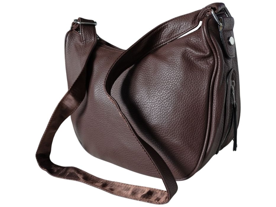 Torebka Damska, Miejska Stylowa Mała Listonoszkaę, Kolor Brązowy