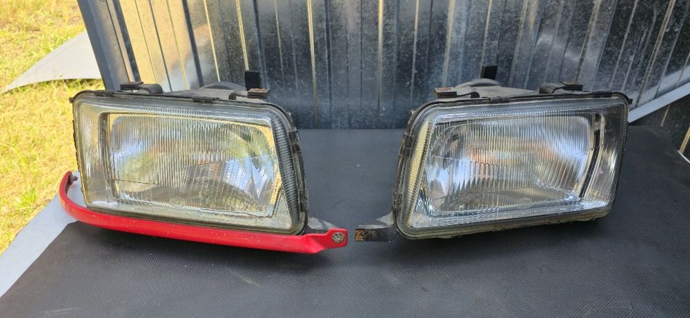 Lampy Przód Reflektory Lewa Prawa Audi 80 B4 Hella