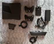 Xbox 360 slim + 2 pady + kinect + setki gier