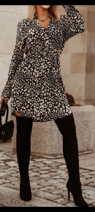 Wysokogatunkowa sukienka  szmizjerka Unika Paris butik CantyTM