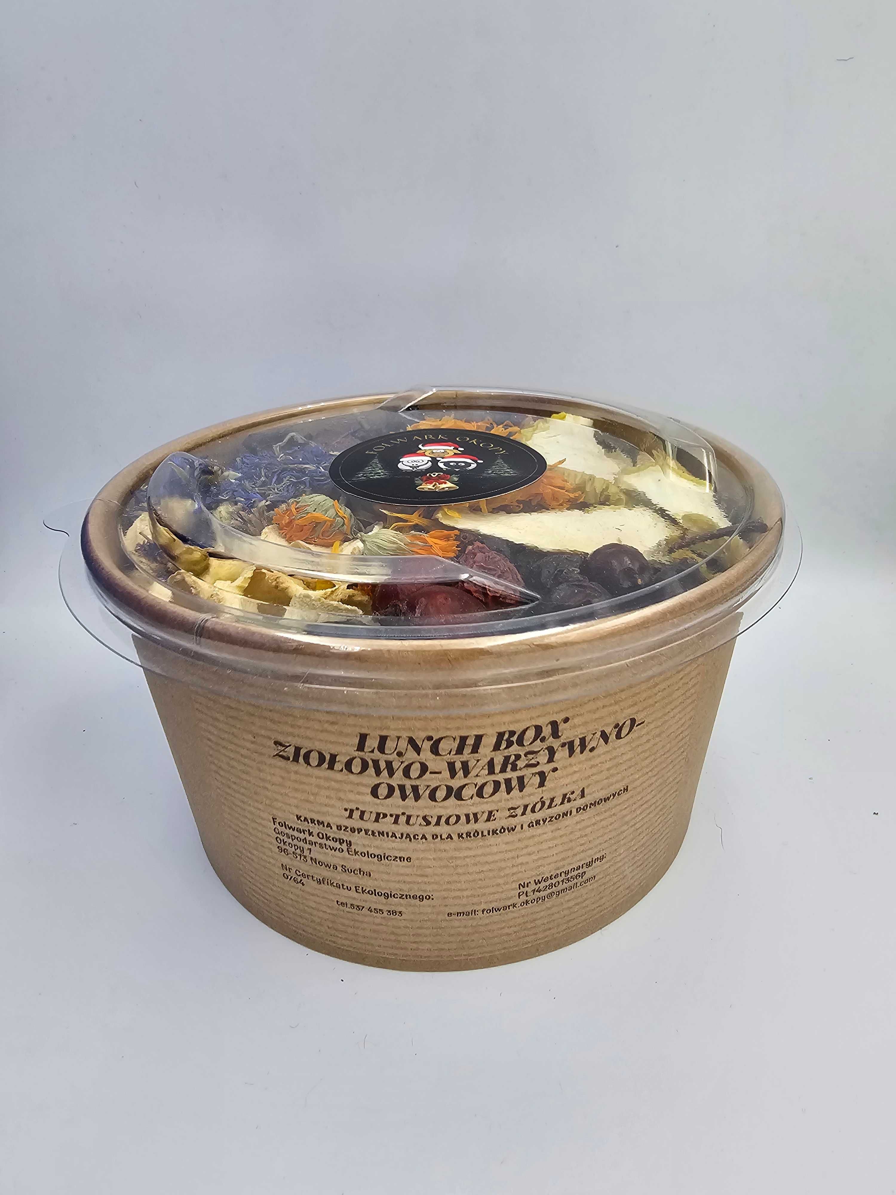 Lunch box ziołowo-warzywno-owocowy dla królików i gryzoni