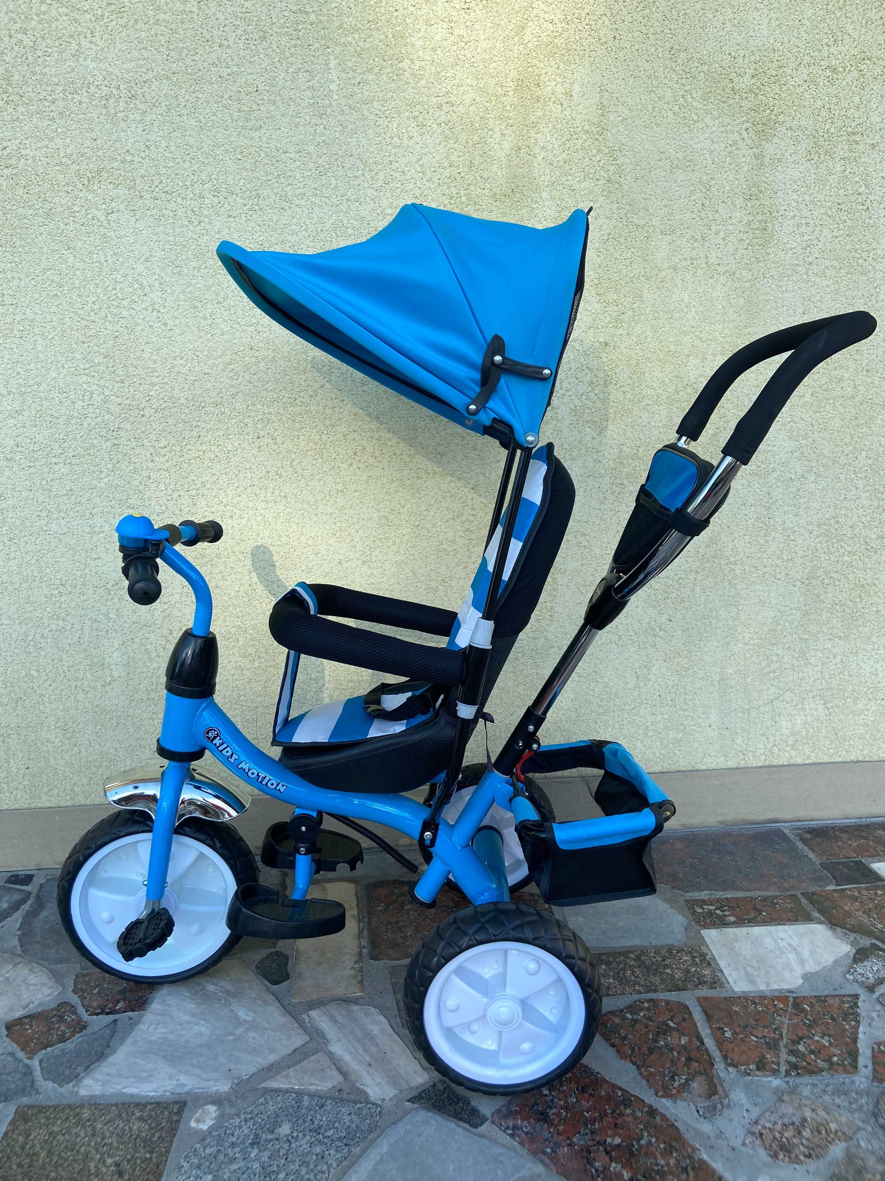 Дитячий 3х колісний велосипед KIDZMOTION TOBI JUNIOR BLUE