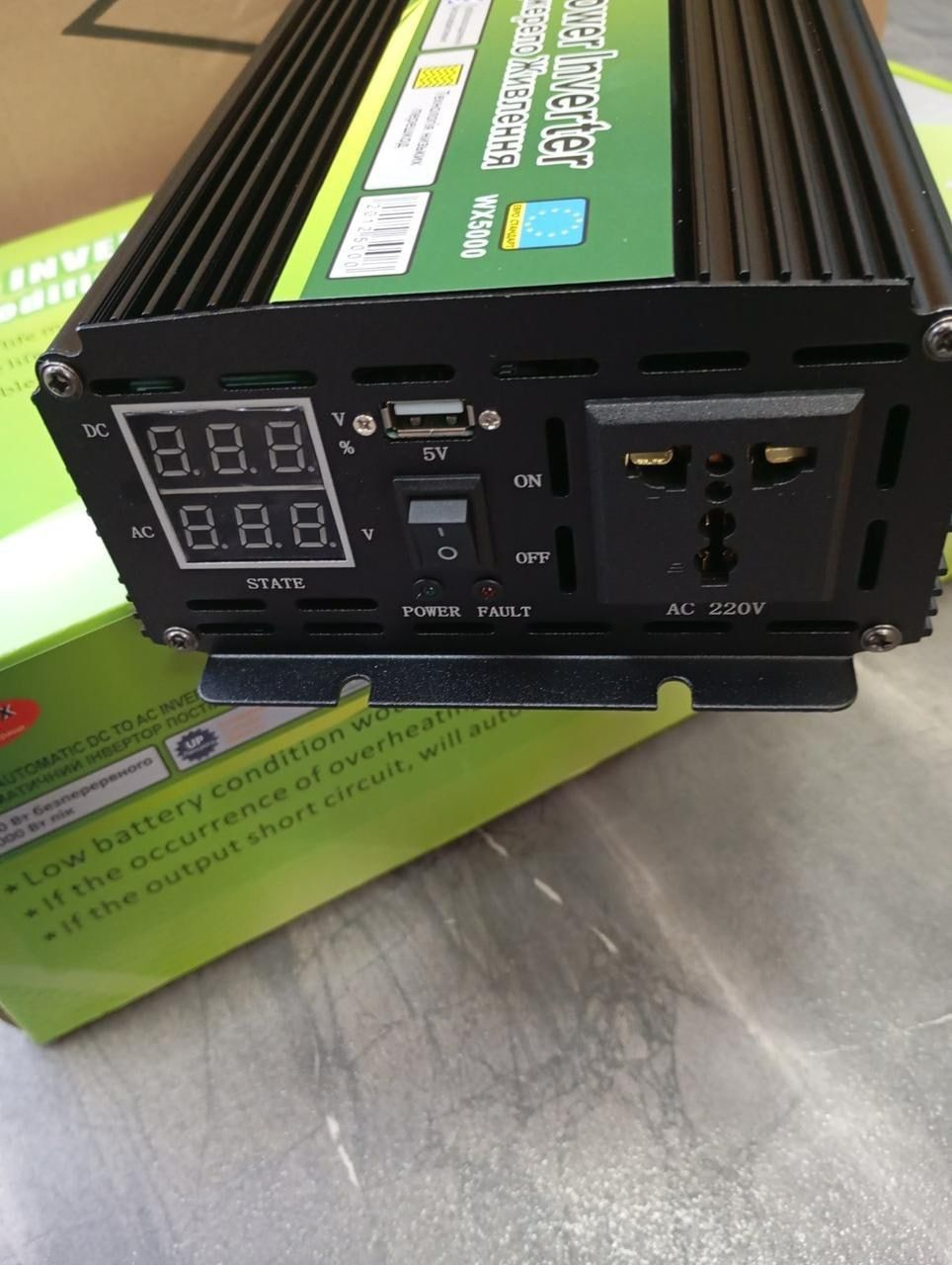 КАЧЕСТВО‼️ ИНВЕРТОР 12-220W Преобразователь 5000W Мощный аккумулятор