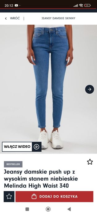 Jeansy damskie big star Melinda High Waist 340 wysoki stan, nowe