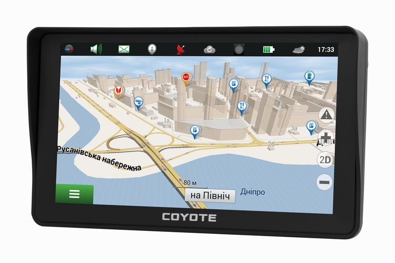 GPS навігатор COYOTE 780 Delivery Star 7 дюймів 256mb/8Gb Карти 2023р