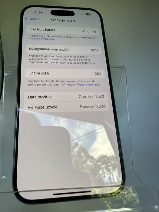 iPhone 15 Pro 128GB jak nowy GRATIS słuchawki 3mk GWARANCJA
