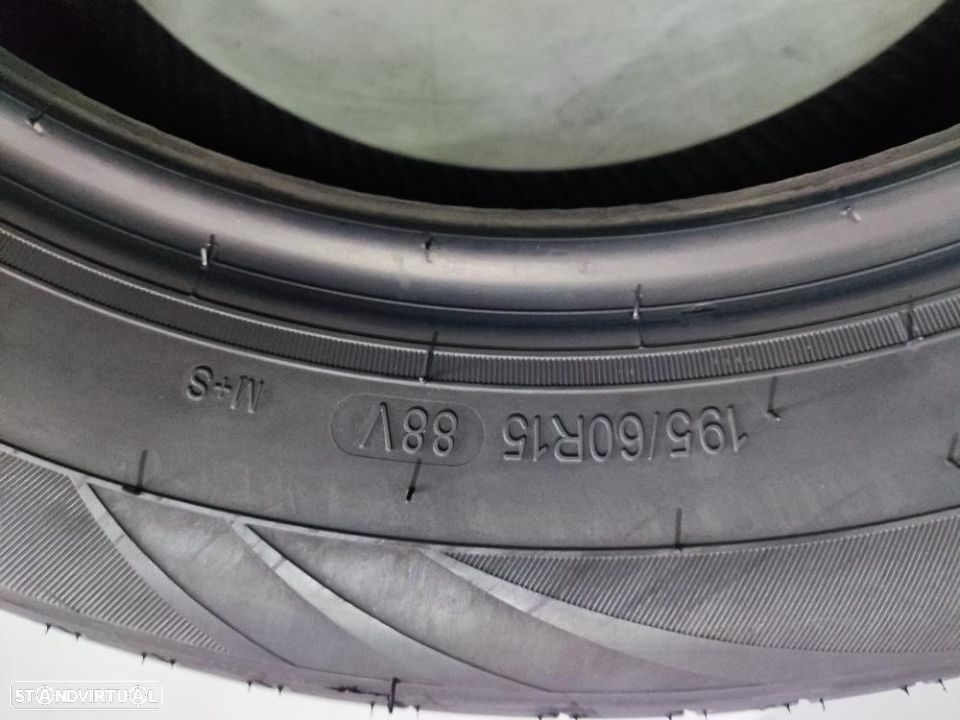 2 pneus semi novos 195-60r15 fullron - oferta dos portes