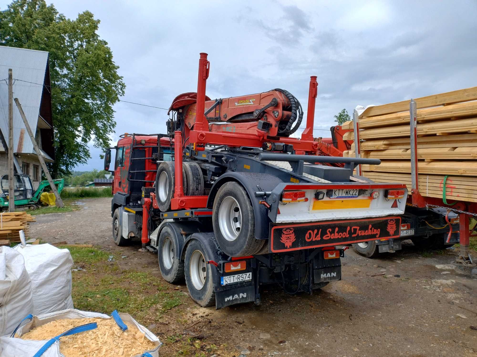 Man TGS 26 540  ROK 2009 6X6 HYDRODRIVE zestaw do drewna drzewa