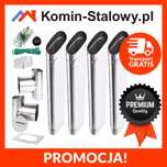 Wkład Kominowy Owalny do Komina Fi110x190/4m/0,8mm Kwaso-żarooodporny