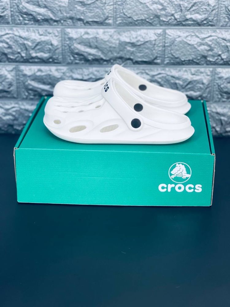 Шлепанцы Crocs женские Шлепки кроксы сабо тапочки белые Новинка!