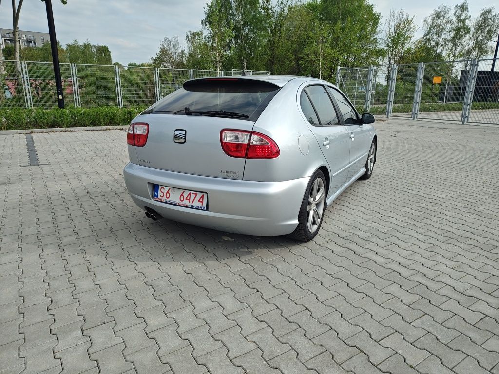 Seat leon 1.8t 180KM Top Sport Bezwypadkowy Klima Alu