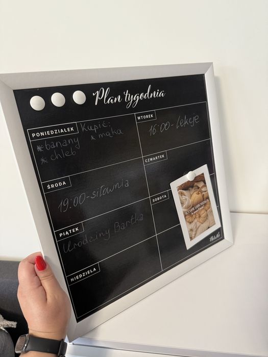 Planer tygodniowy – do zawieszenia lub postawienia 40х40