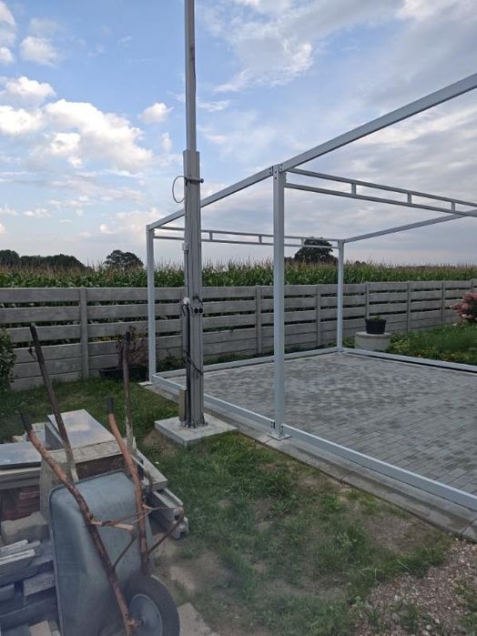 Konstrukcja stalowa garażu 5mb x 6mb