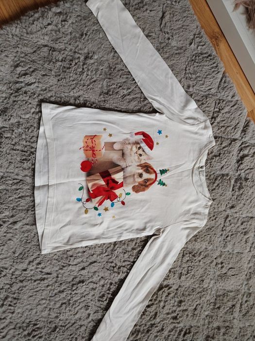 Koszulki świąteczne Topolino H&M r.122/128