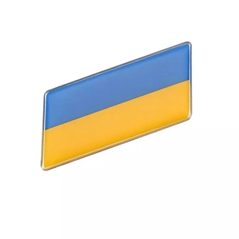 Наклейка на автомобиль флаг Украины, прапор України.