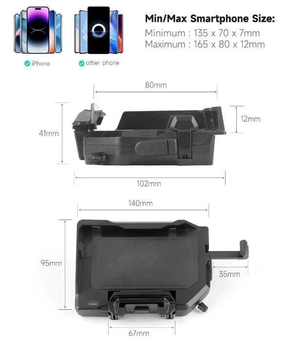 Тримач для телефону BMW GS під оригінальне кріплення