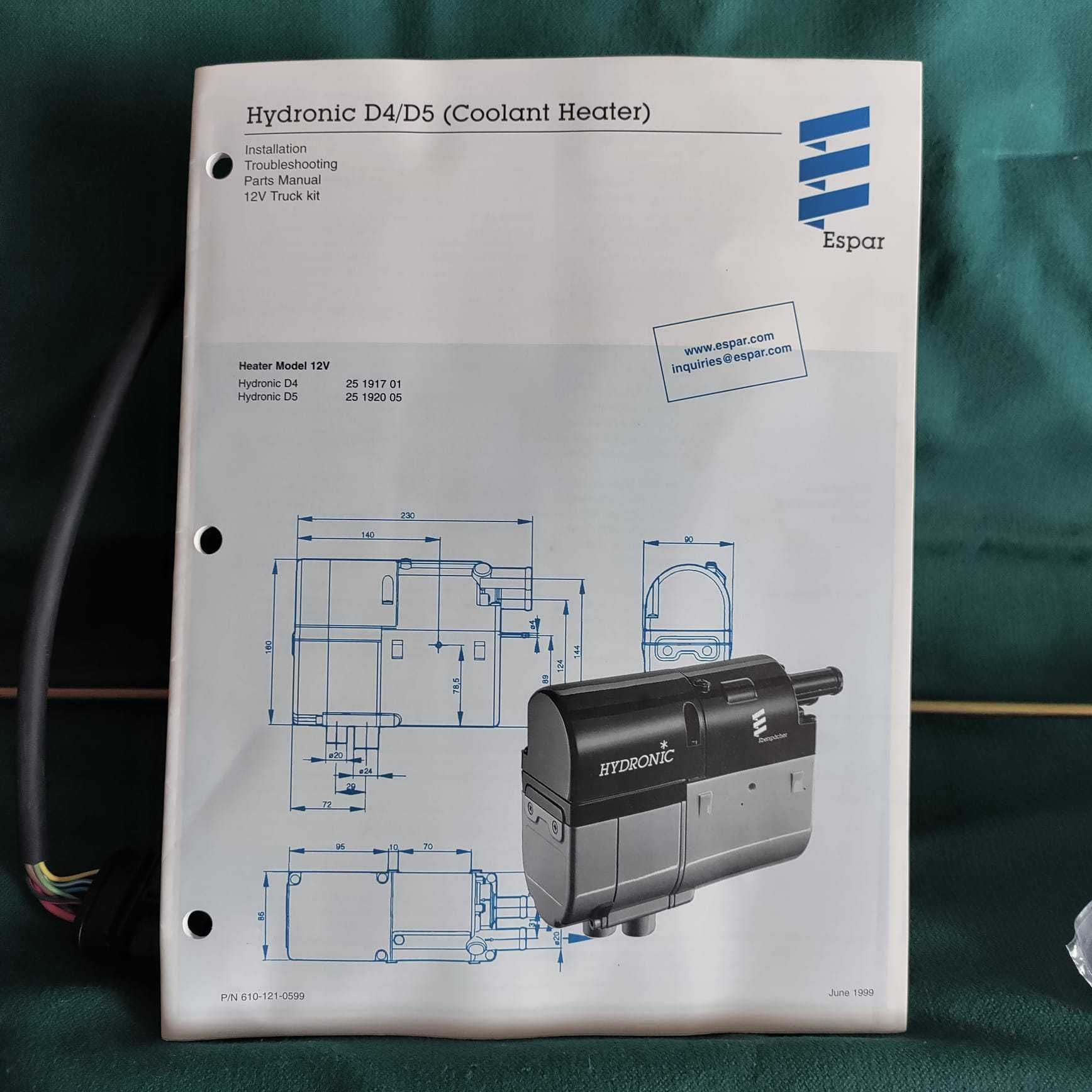 Sistema Aquecimento / Frio Coolant/Heater Hydronic D4/D5