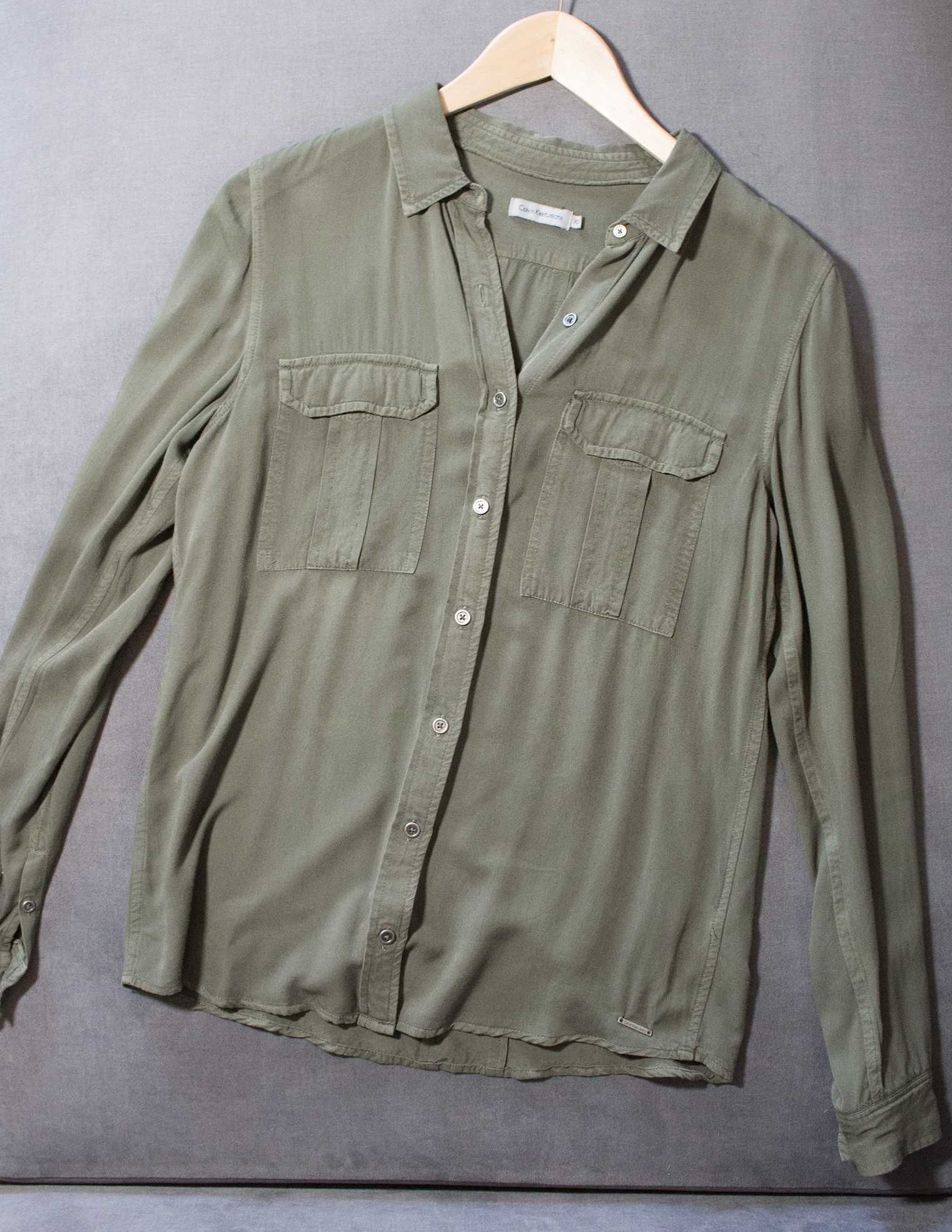Zielona koszula damska khaki Calvin Klein Jeans XS